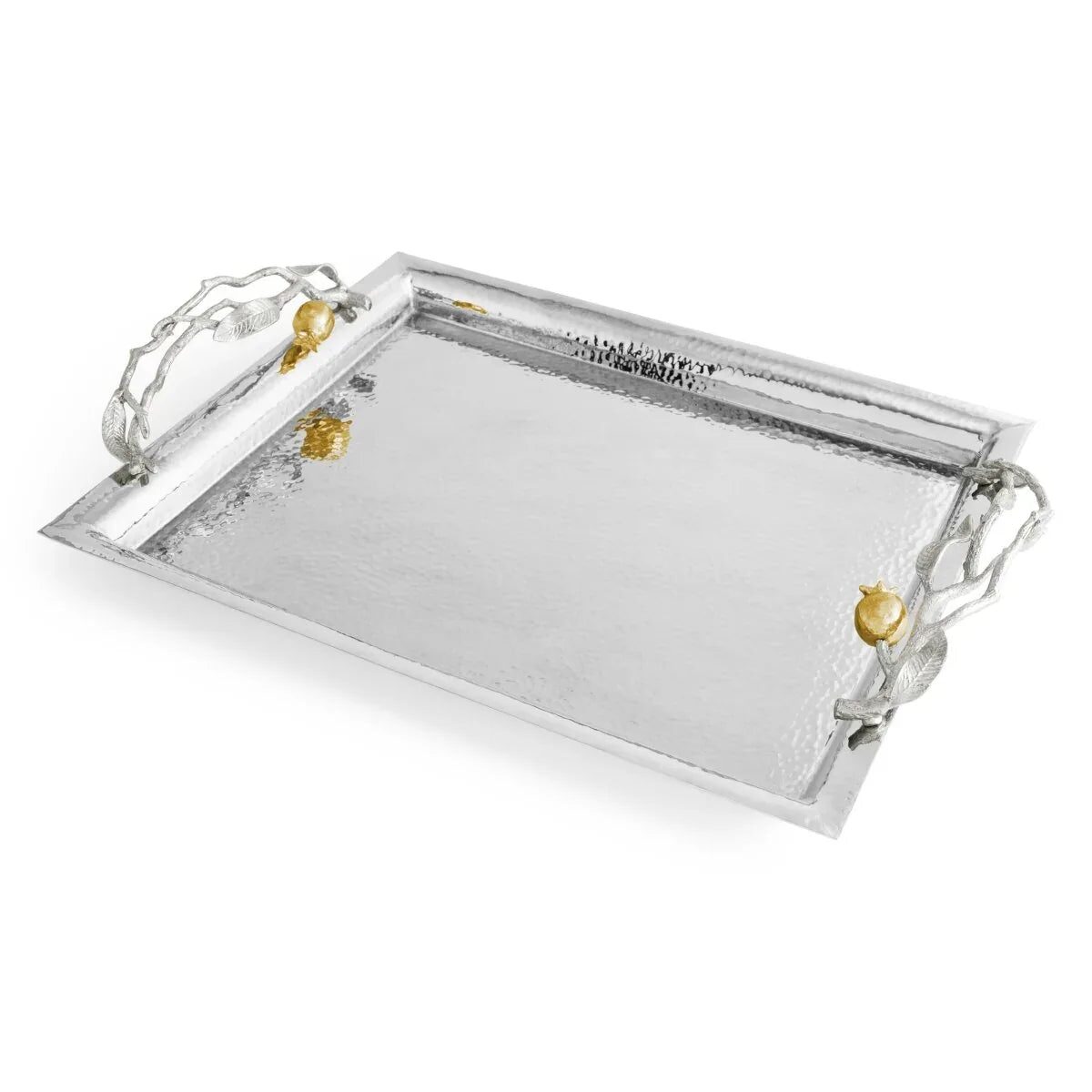 Michael Aram Pomegranate Silver & Gold Serving Tray, alternate view