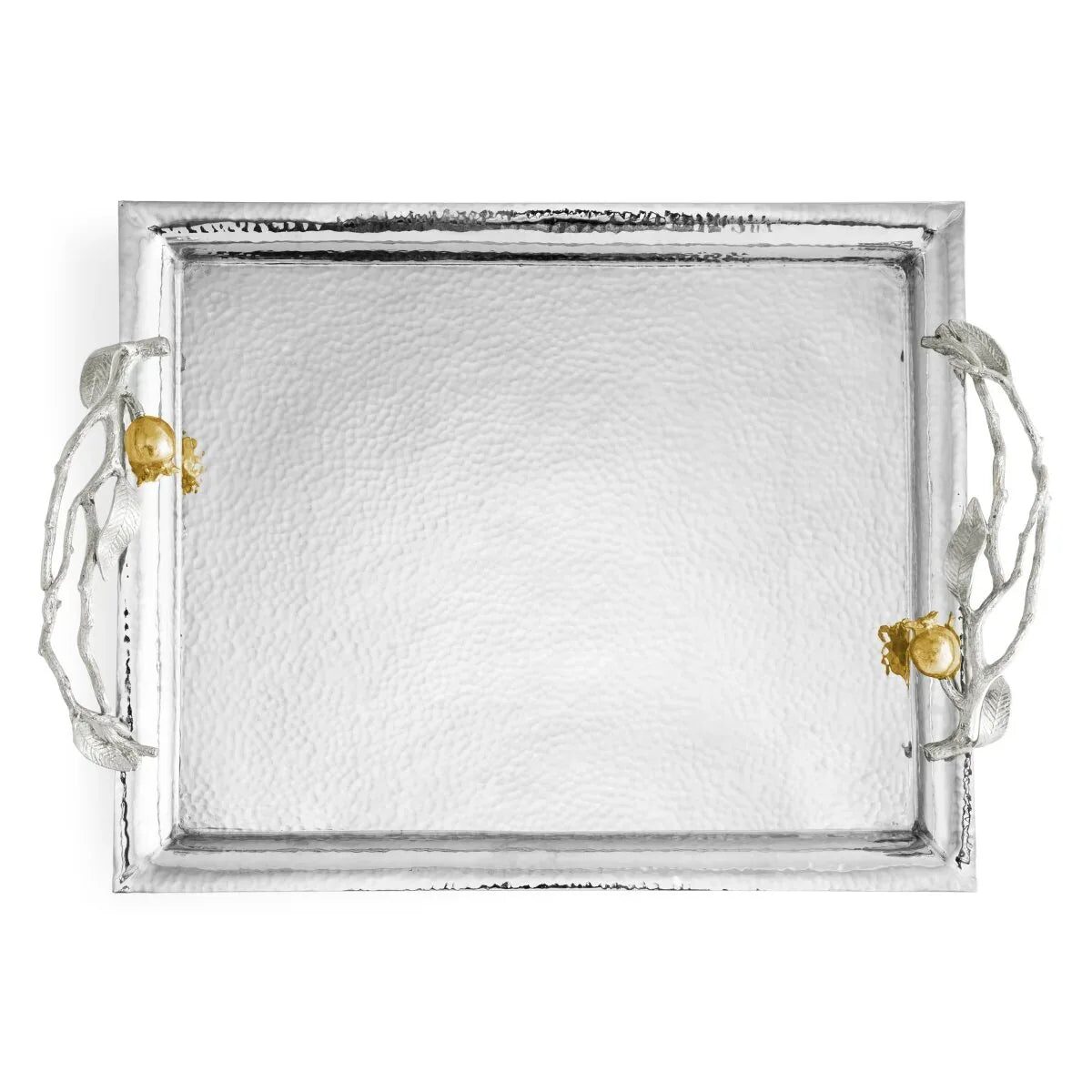 Michael Aram Pomegranate Silver & Gold Serving Tray, alternate view