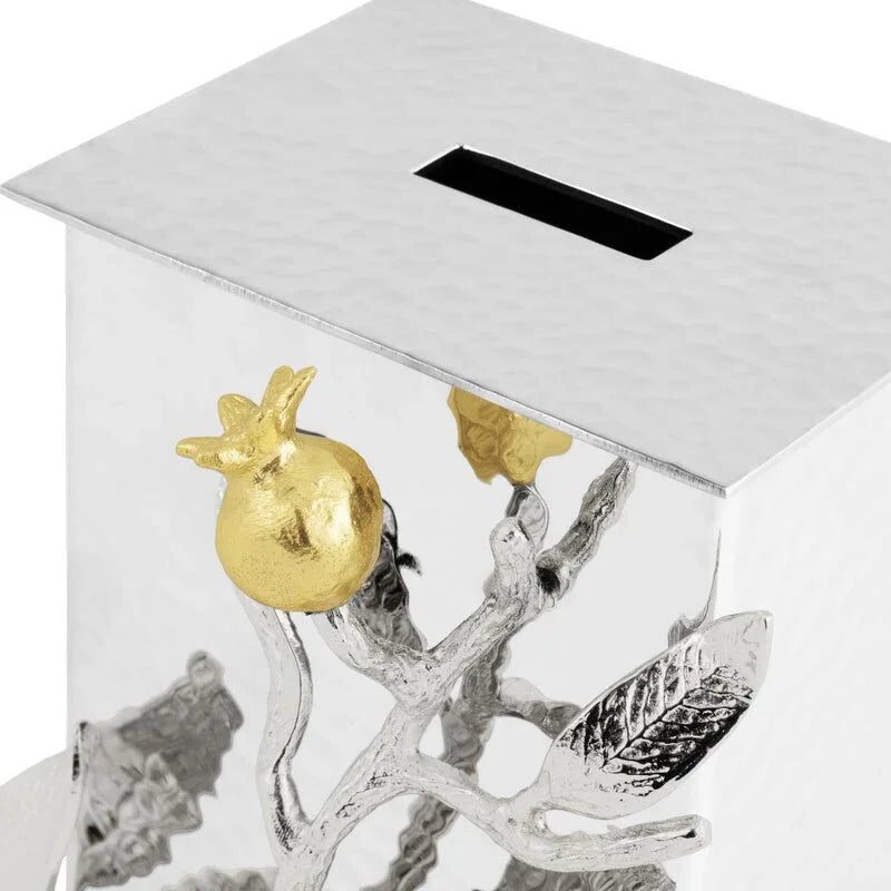 Michael Aram Pomegranate Silver & Gold Tzedakah Box, alternate view