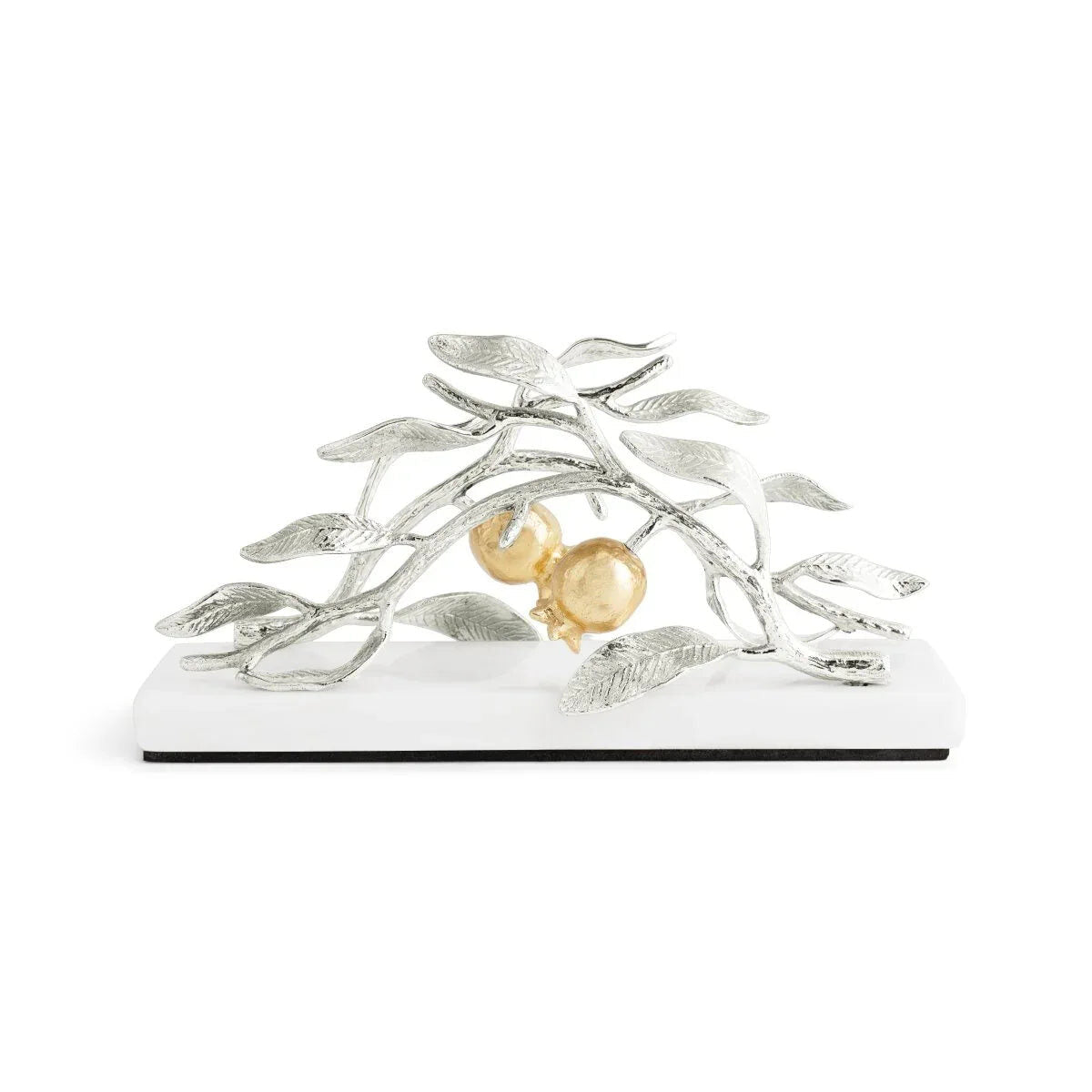 Michael Aram Pomegranate Silver & Gold Vertical Napkin Holder Commercial Paper Napkin Dispenser