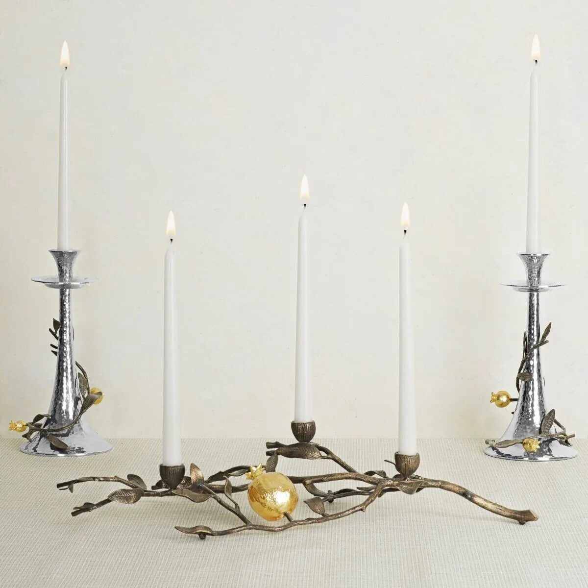 Michael Aram Pomegranate Tall Candleholders, alternate view