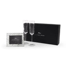 Michael Aram Reflective Champagne Flute & Heart Frame 4" X 6" Packaged Gift Set