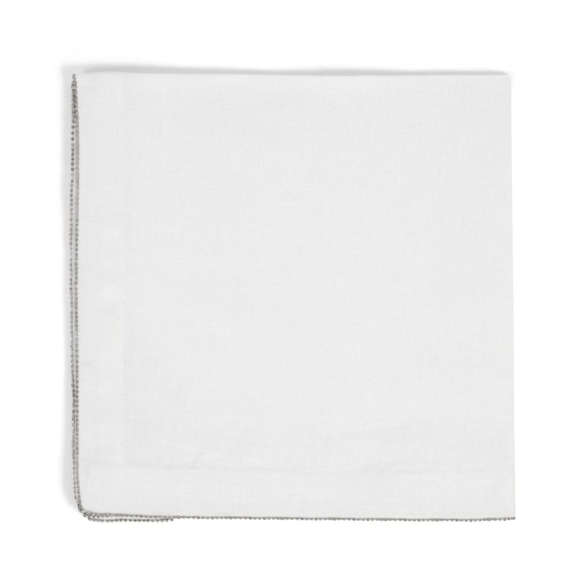 Michael Aram Silver Beaded Dinner Napkin Eggshell Dinnerware Set