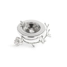 Michael Aram Silver Orchid Caviar Dish with Spoon Condiment Pot, alternate view