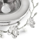 Michael Aram Silver Orchid Caviar Dish with Spoon Condiment Pot, alternate view