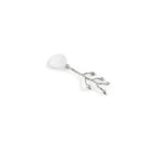 Michael Aram Silver Orchid Caviar Dish with Spoon Condiment Pot, alternate view