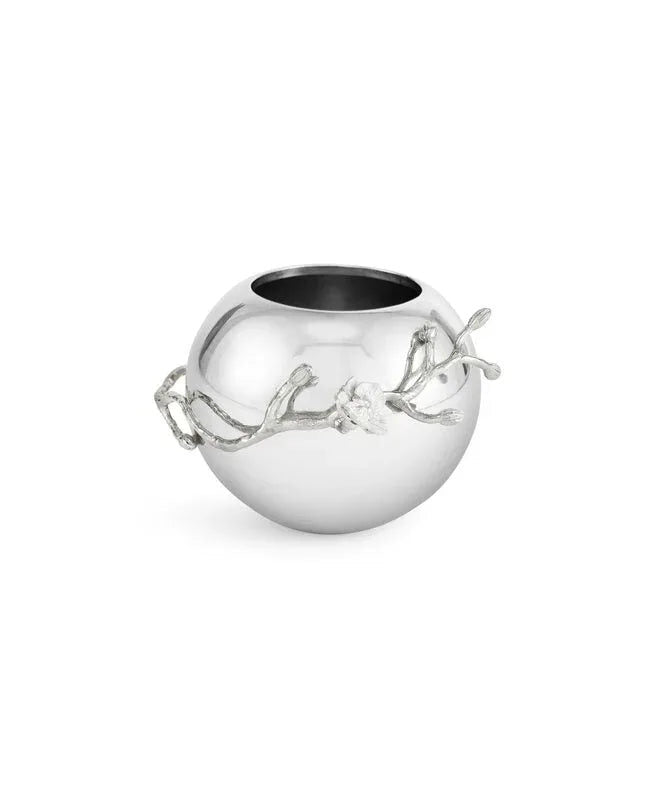 Michael Aram Silver Orchid Rose Bowl Vase