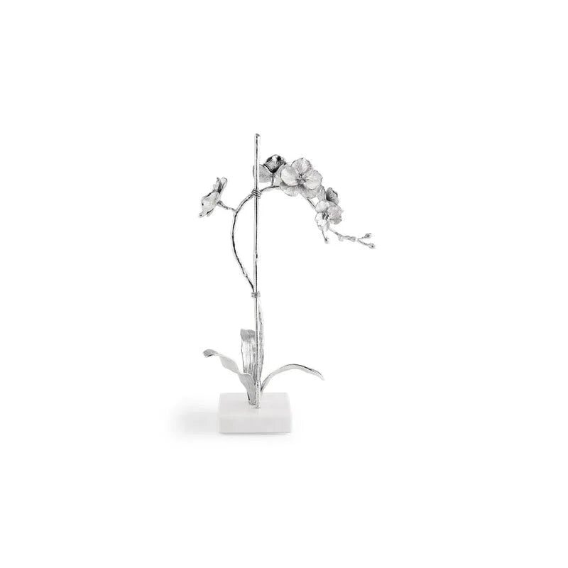 Michael Aram Silver Orchid Stem Sculpture Small, alternate view