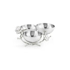 Michael Aram Silver Orchid Triple Bowl, view 3