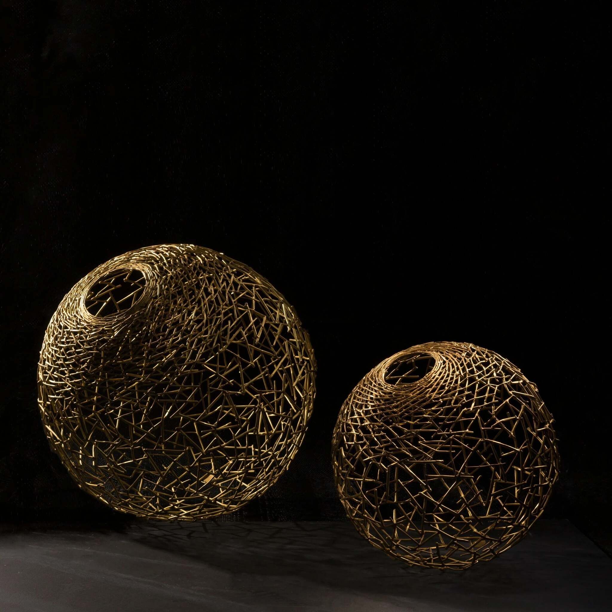 Michael Aram Thatch Ball Sculpture — SM