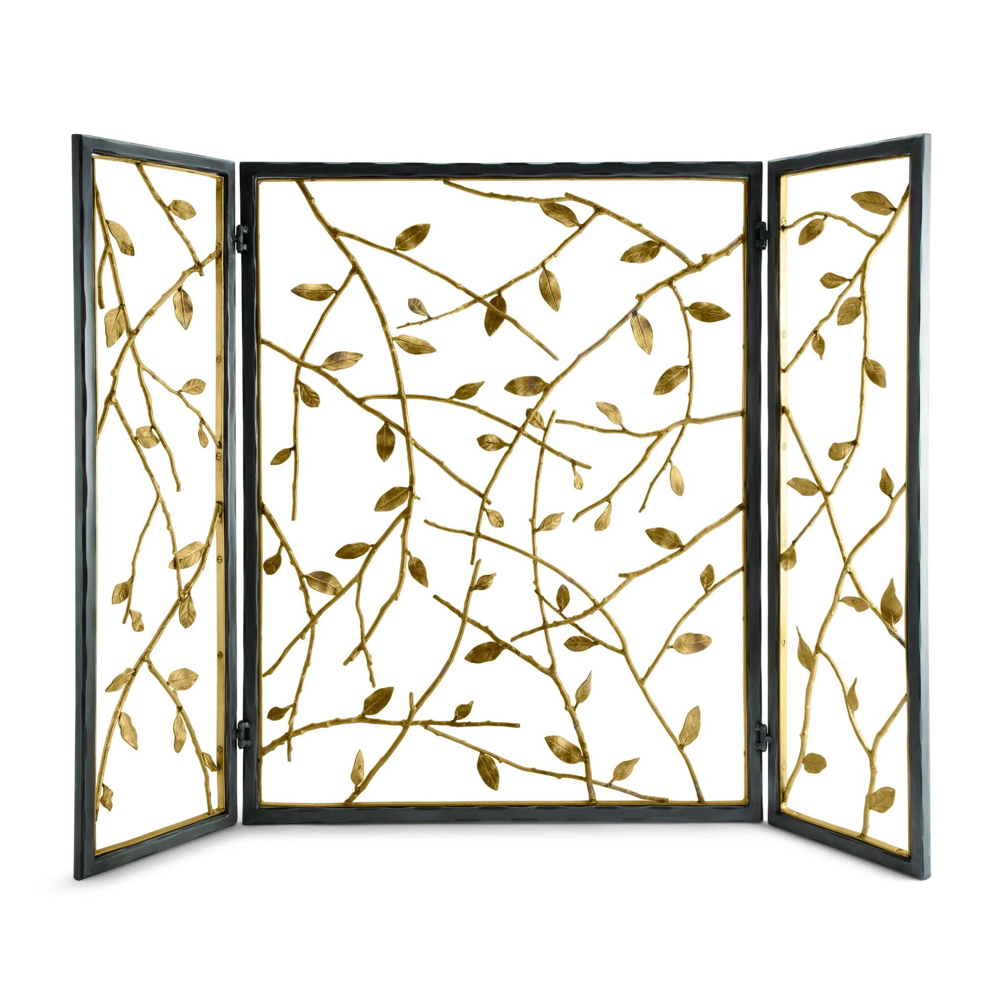 Michael Aram Twig & Leaf Decorative Fireplace Screen