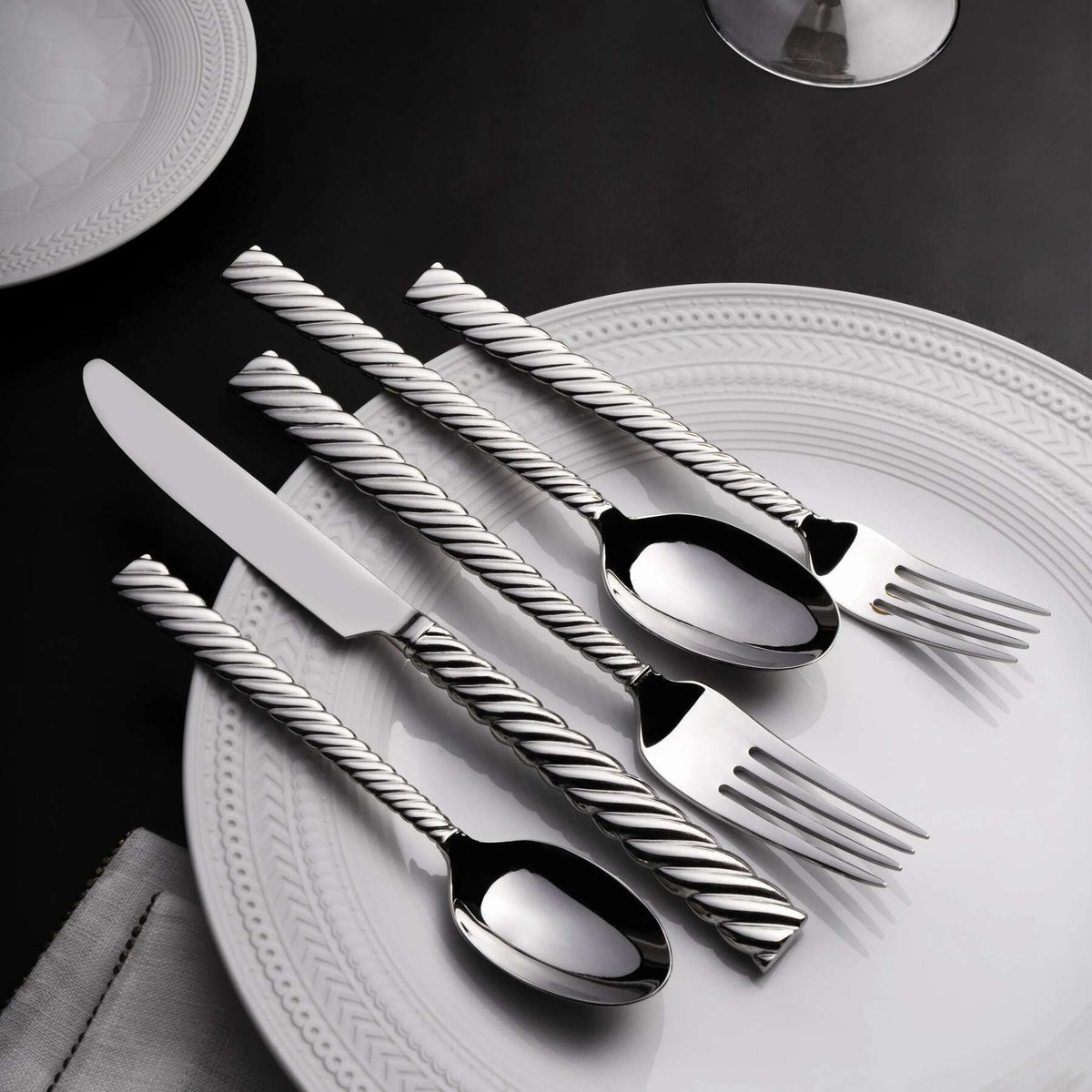 Michael Aram Twist 5-Piece Flatware Set, alternate view