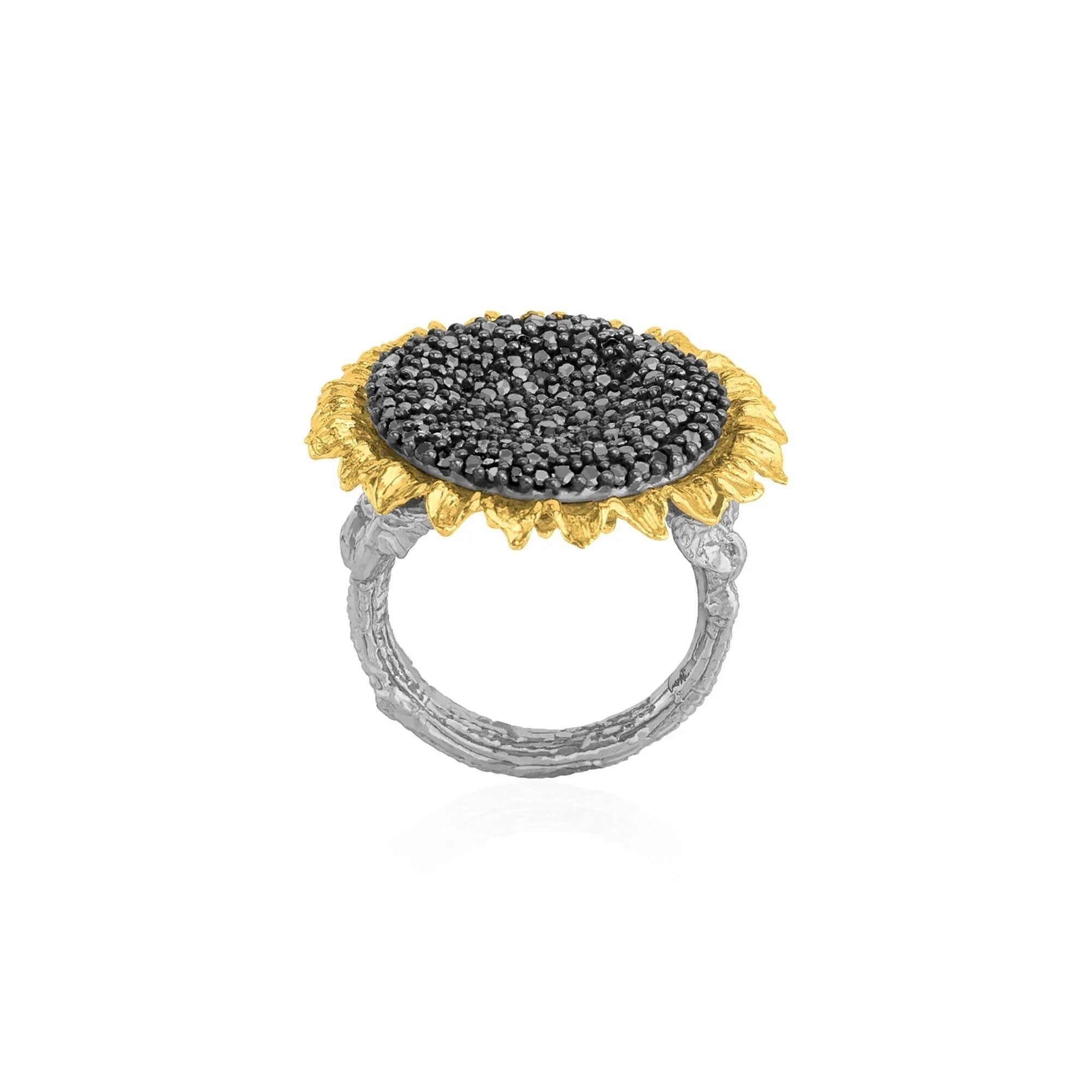 Michael Aram Vincent 25mm Ring with Black Diamonds — 6