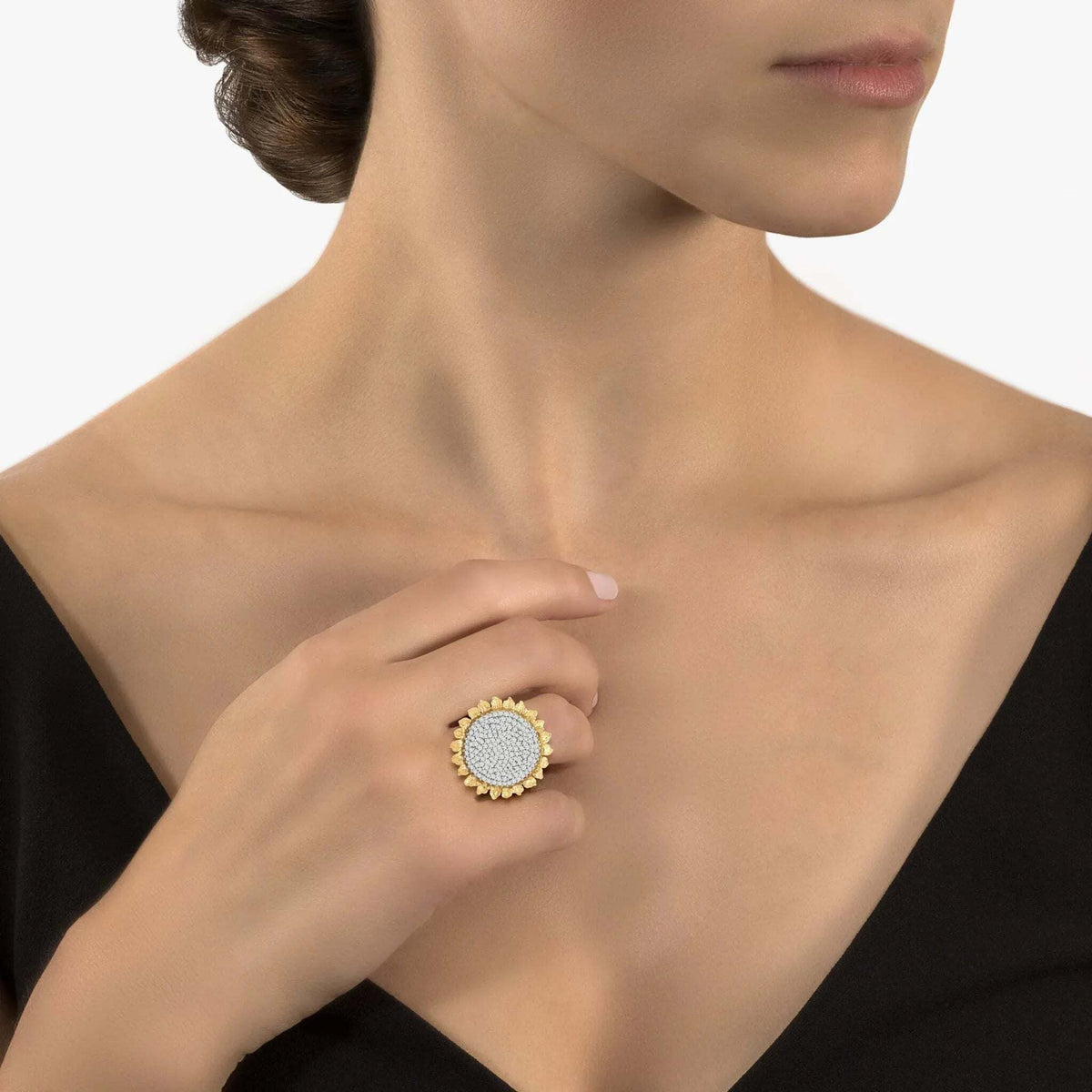 Michael Aram Vincent 25mm Ring with White Diamonds, alternate view