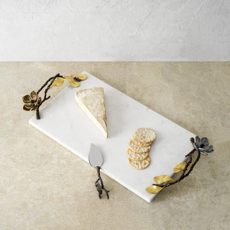 Michael Aram Vintage Bloom Cheese Board with Knife Cheese Plate, alternate view