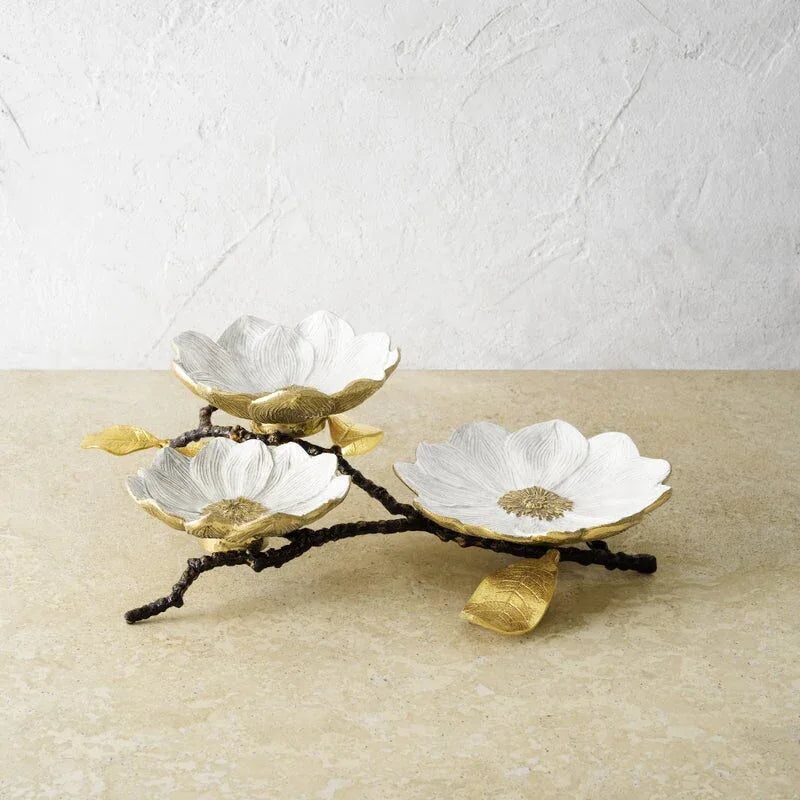 Michael Aram Vintage Bloom Triple Dish Serving Bowl, alternate view