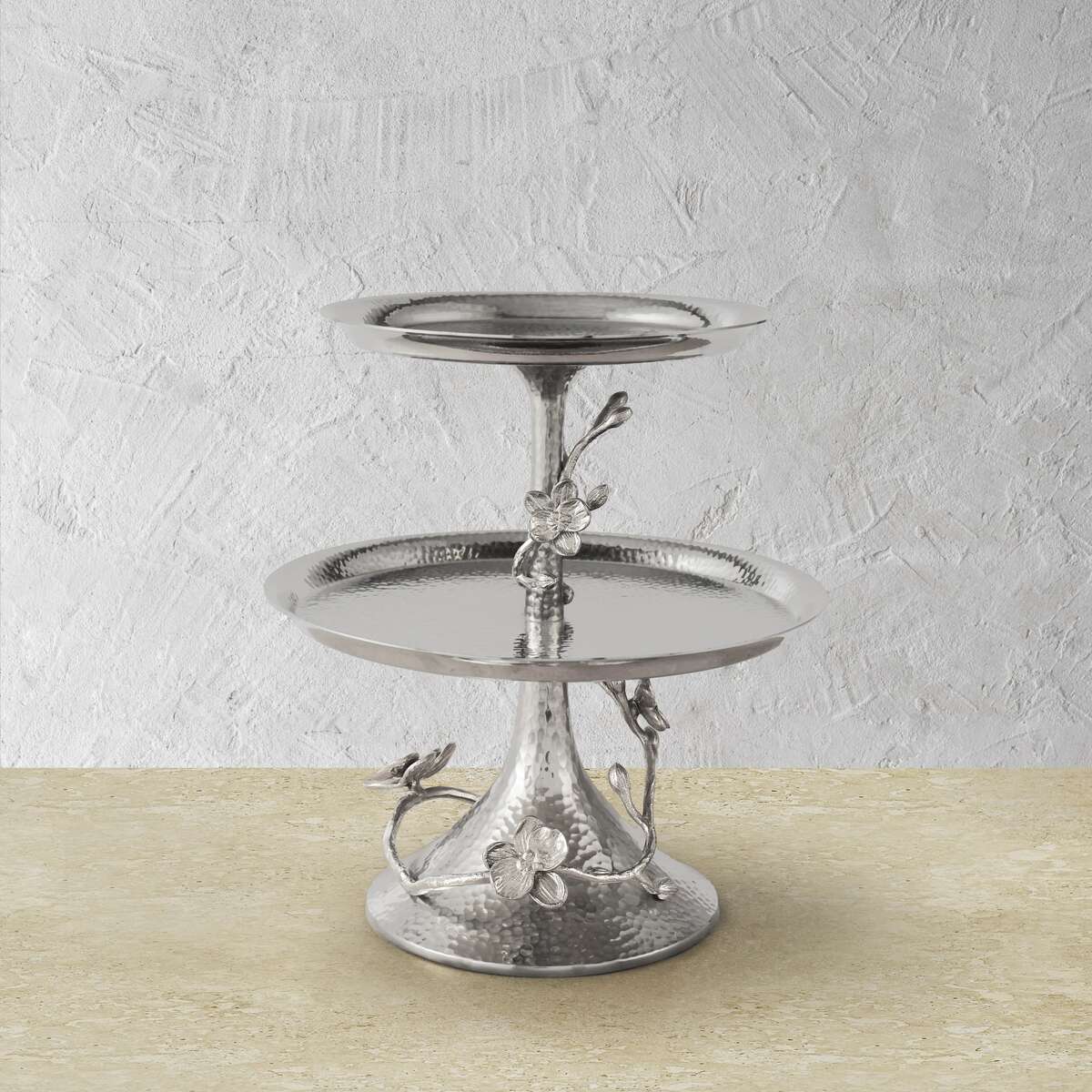 Michael Aram White Orchid 2-Tier Etagere Cake Stand, alternate view