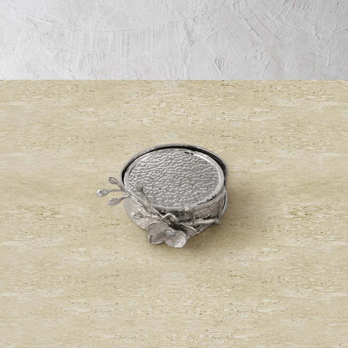 Michael Aram White Orchid Drink Coaster Set, alternate view