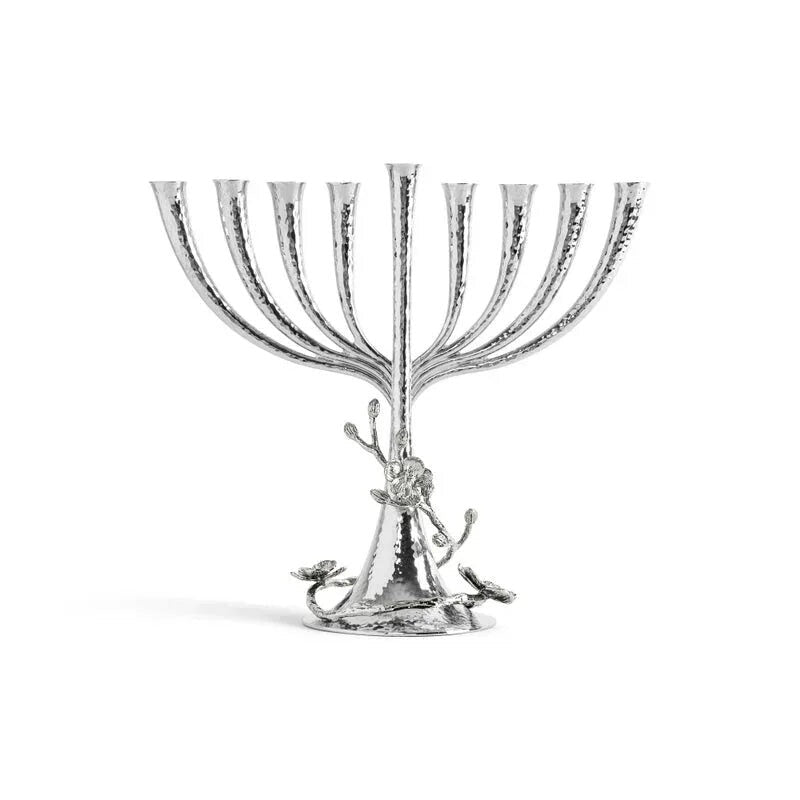 Michael Aram White Orchid Menorah, 11" Tall