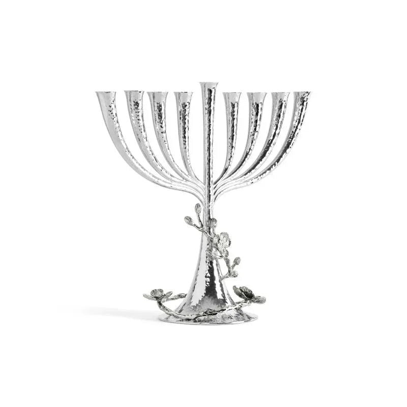 Michael Aram White Orchid Menorah, 11" Tall, view 4