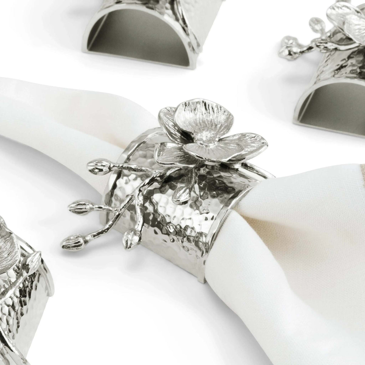 Michael Aram White Orchid Napkin Ring Set, alternate view