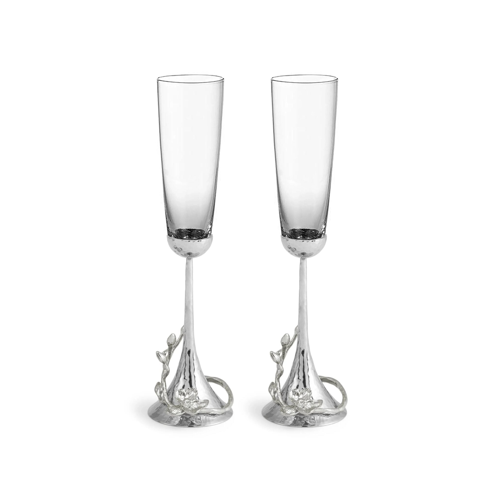Michael Aram White Orchid Toasting Flute Set