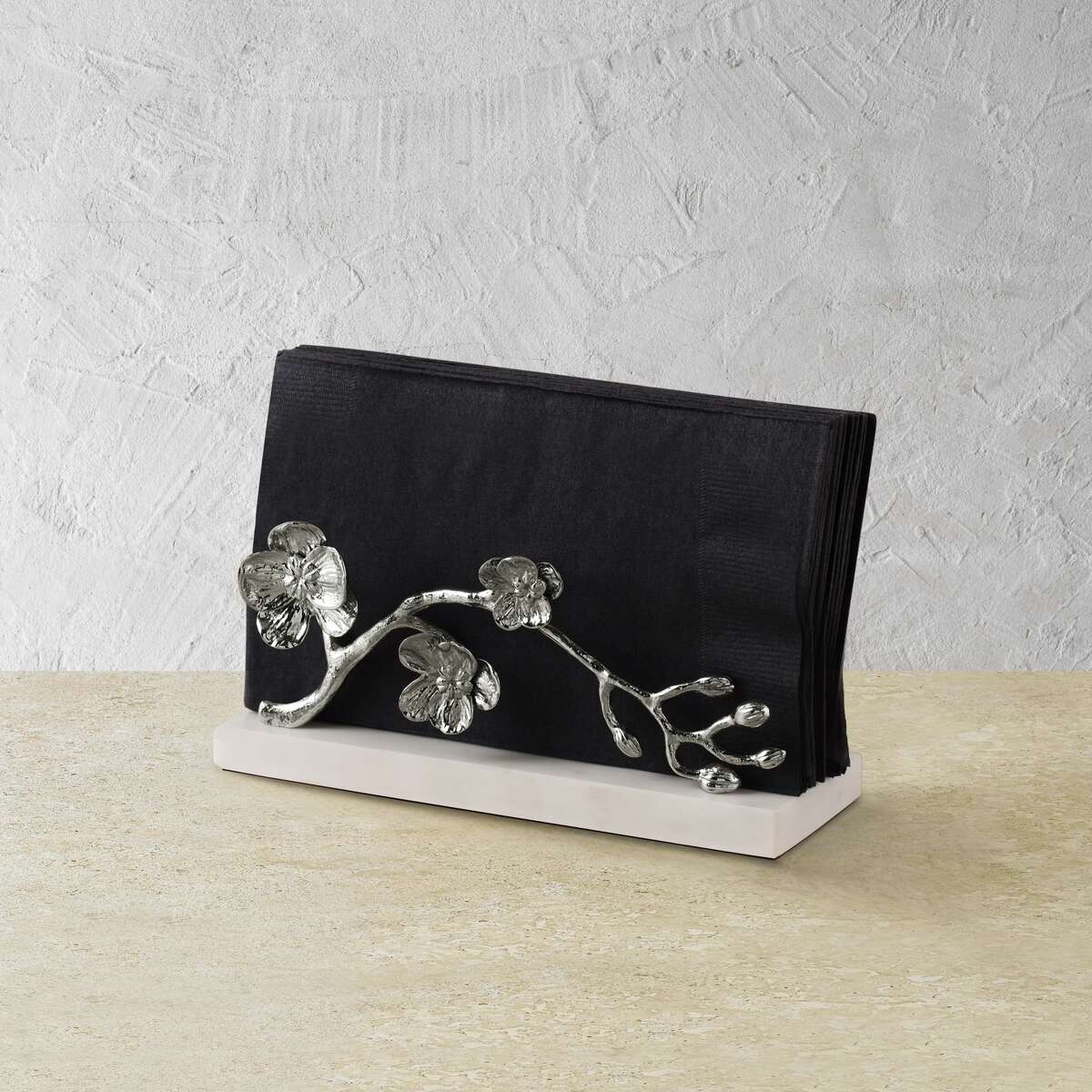Michael Aram White Orchid Vertical Napkin Holder Commercial Paper Napkin Dispenser, alternate view