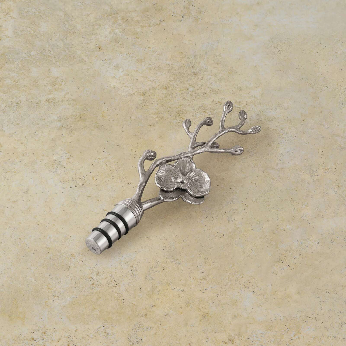 Michael Aram White Orchid Wine Stopper Bottle Stoppers & Saver, alternate view