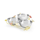 Michael Aram Wildflower Triple Dish Serving Bowl