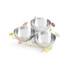 Michael Aram Wildflower Triple Dish Serving Bowl, alternate view