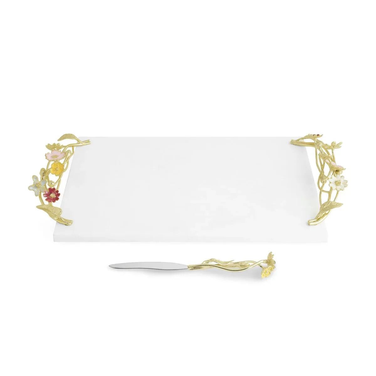 Michael Aram Wildflowers Cheese Board with Knife Cheese Plate, alternate view