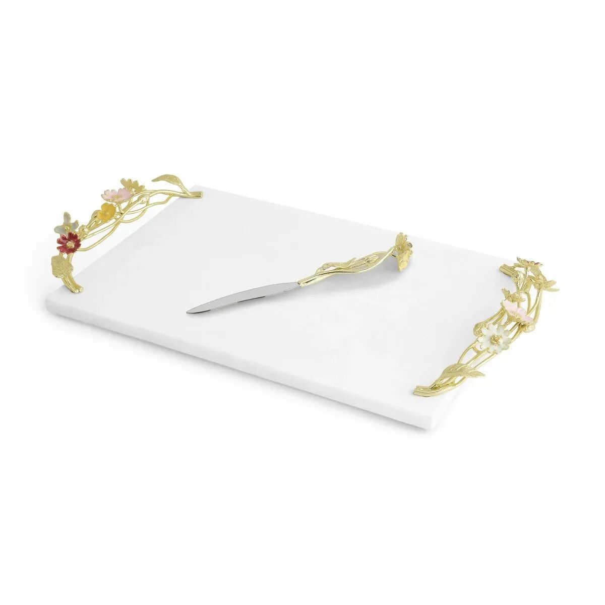 Michael Aram Wildflowers Cheese Board with Knife Cheese Plate, alternate view