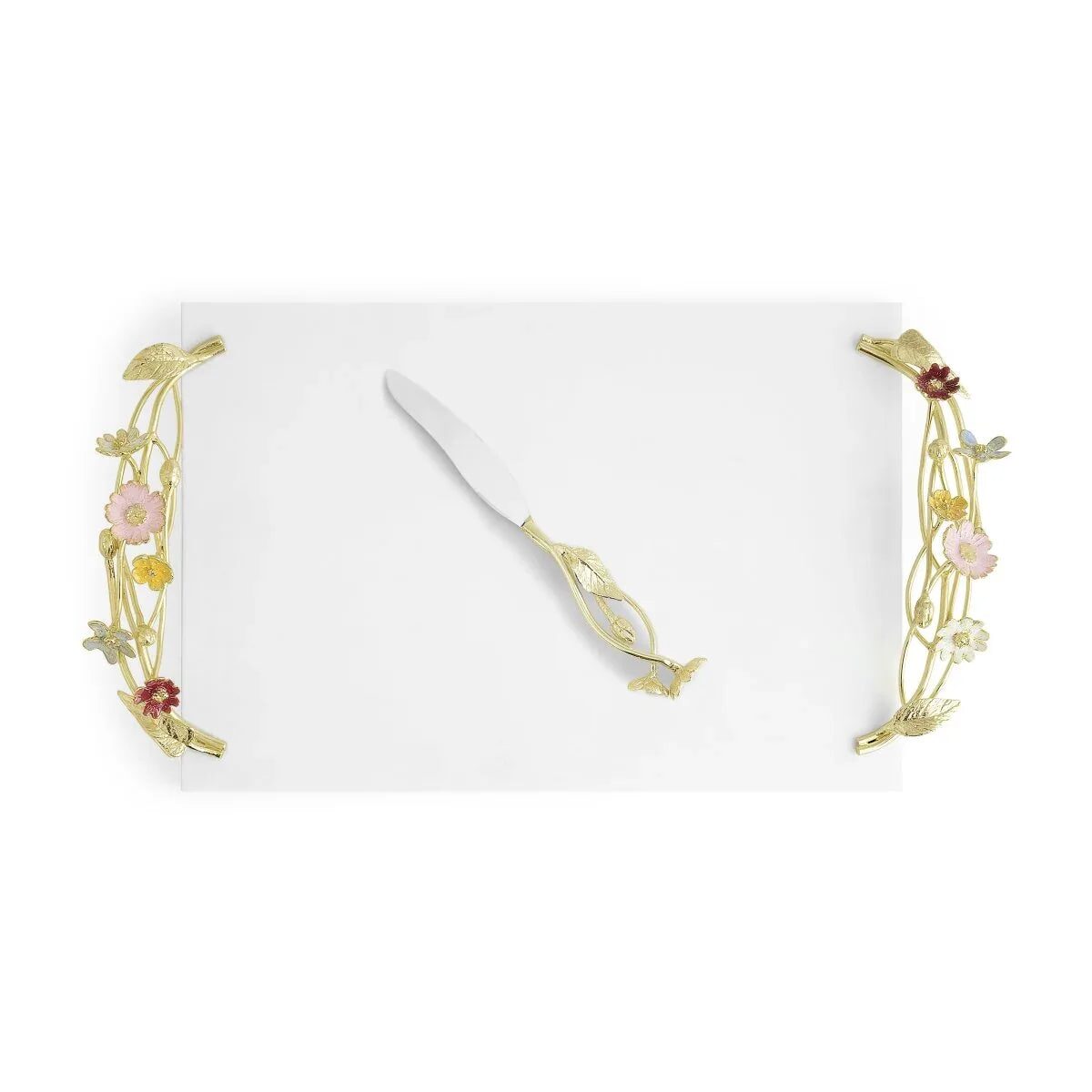Michael Aram Wildflowers Cheese Board with Knife Cheese Plate, alternate view