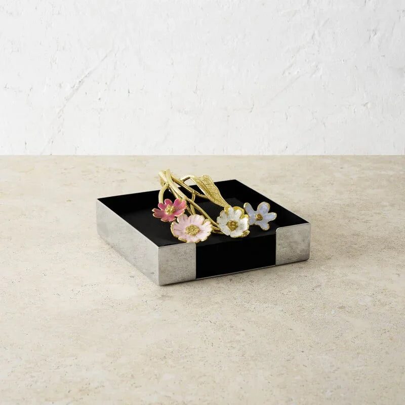 Michael Aram Wildflowers Cocktail Napkin Holder Commercial Paper Napkin Dispenser, alternate view