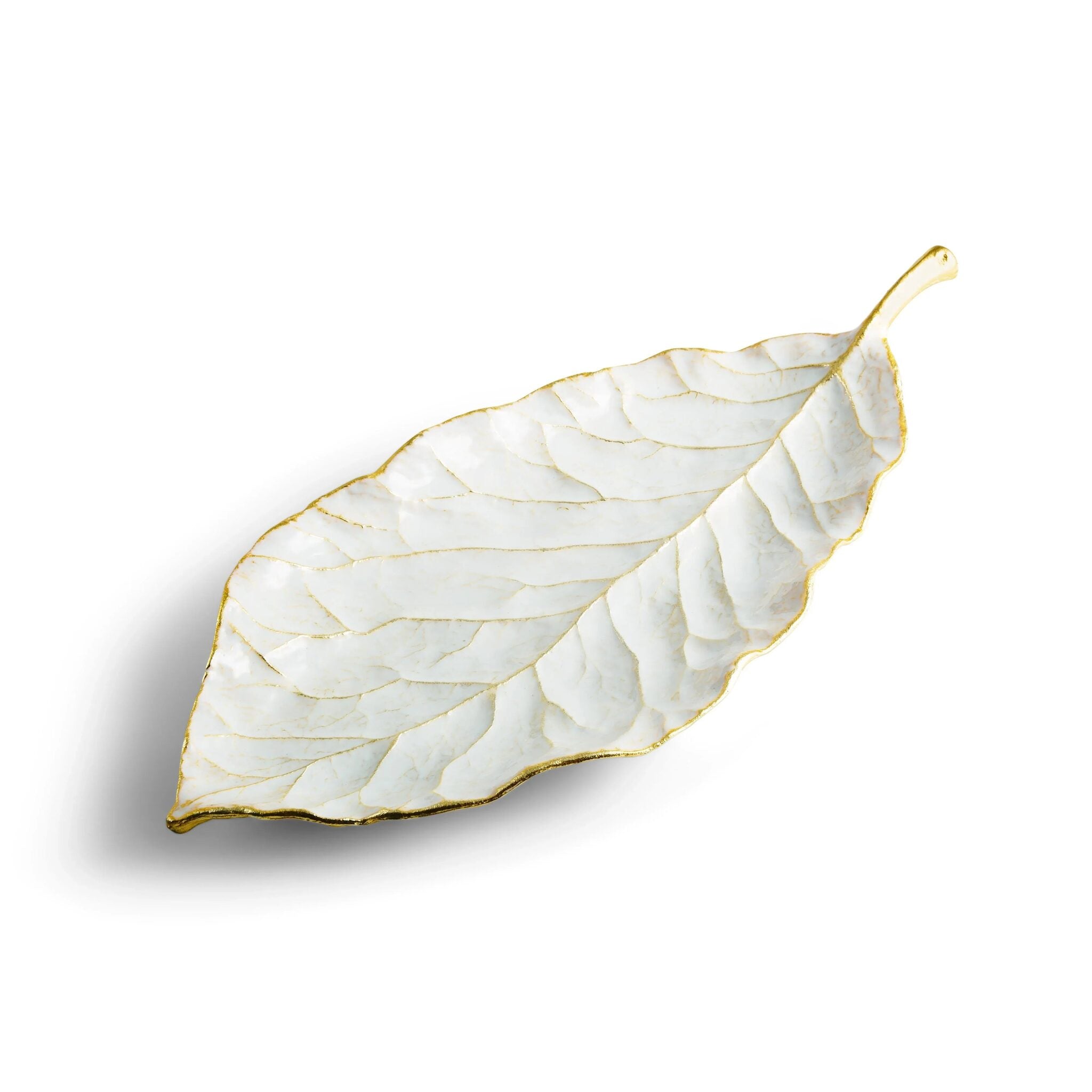 Michael Aram Winter Leaves Magnolia Dish Decorative Tray