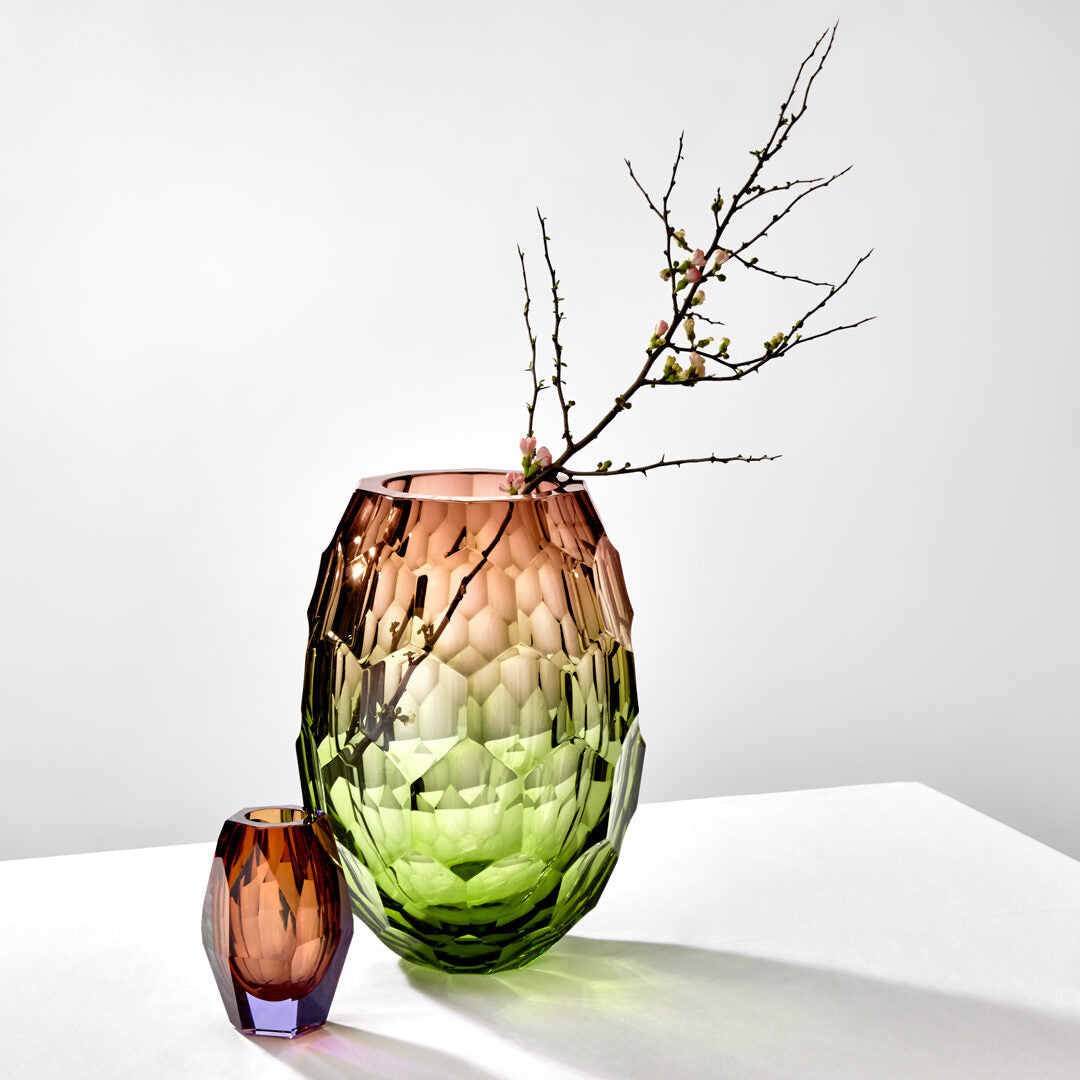 Moser Caorle Vase 13 cm in a styled setting