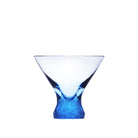 Moser Fluent Pebbles Cocktail Glass 250 ml in Aquamarine