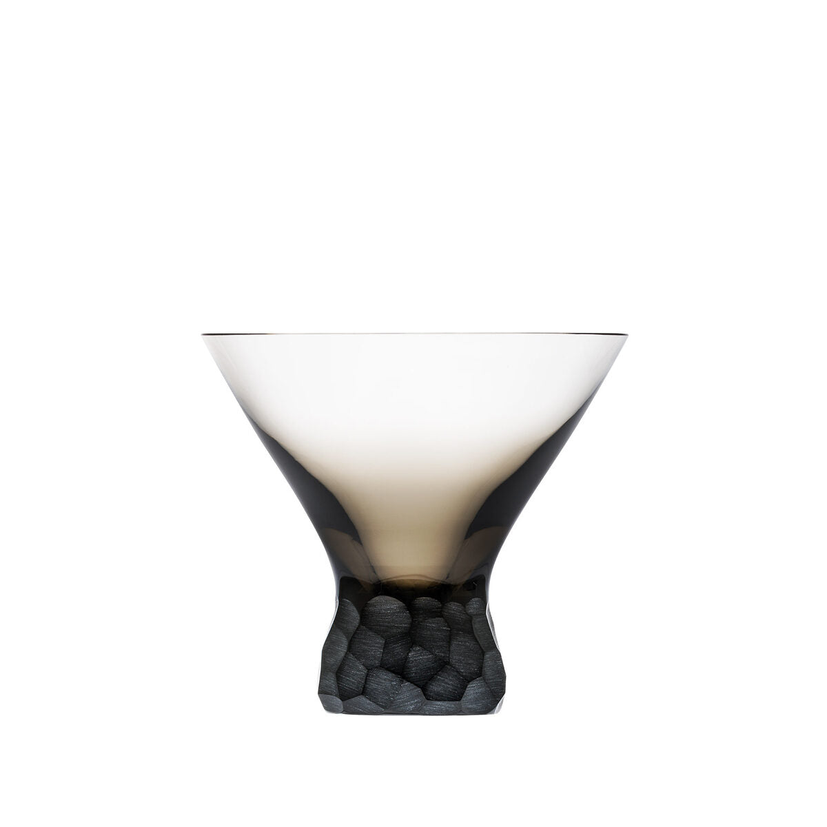 Moser Fluent Pebbles Cocktail Glass 250 ml in Smoke
