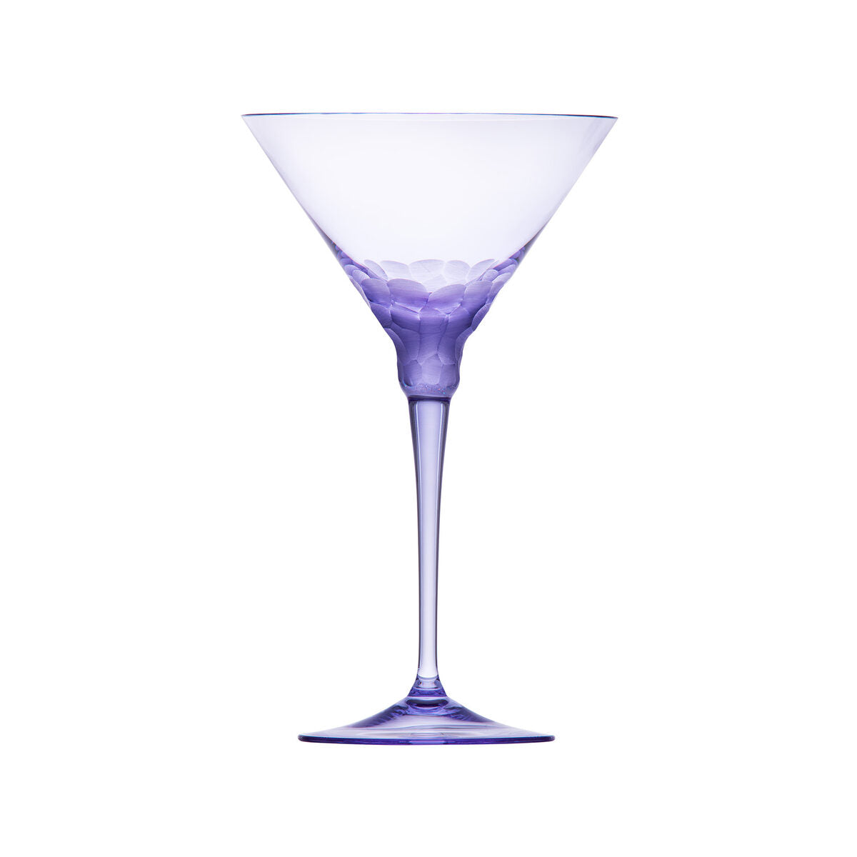 Moser Fluent Pebbles Martini Glass 260 ml in Alexandrite