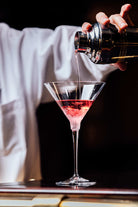 Moser Fluent Pebbles Martini Glass 260 ml in a styled setting
