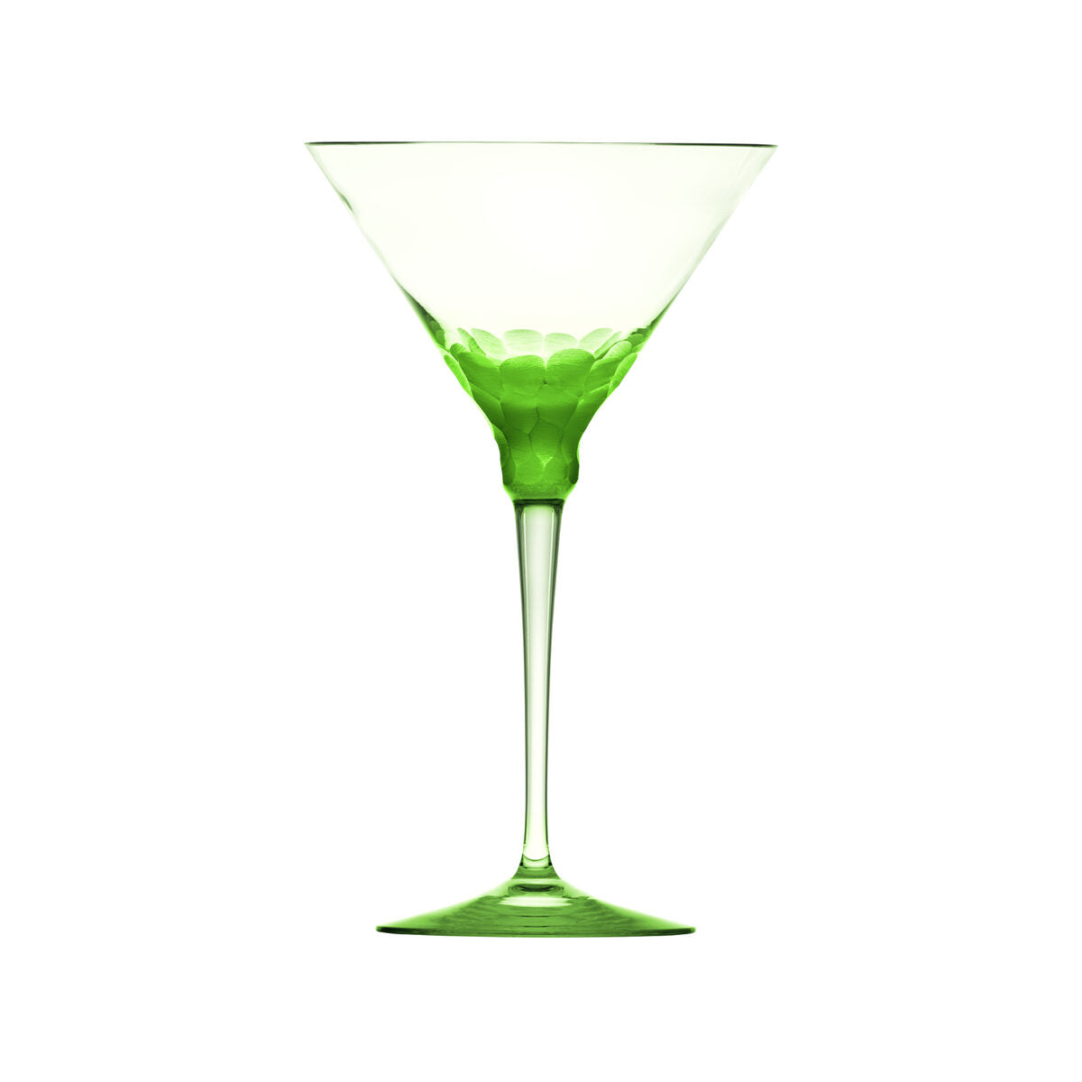 Moser Fluent Pebbles Martini Glass 260 ml in Ocean Green