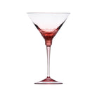 Moser Fluent Pebbles Martini Glass 260 ml in Rosalin