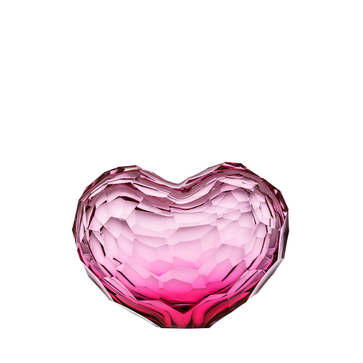 Moser Heart 20.5 cm in Rose