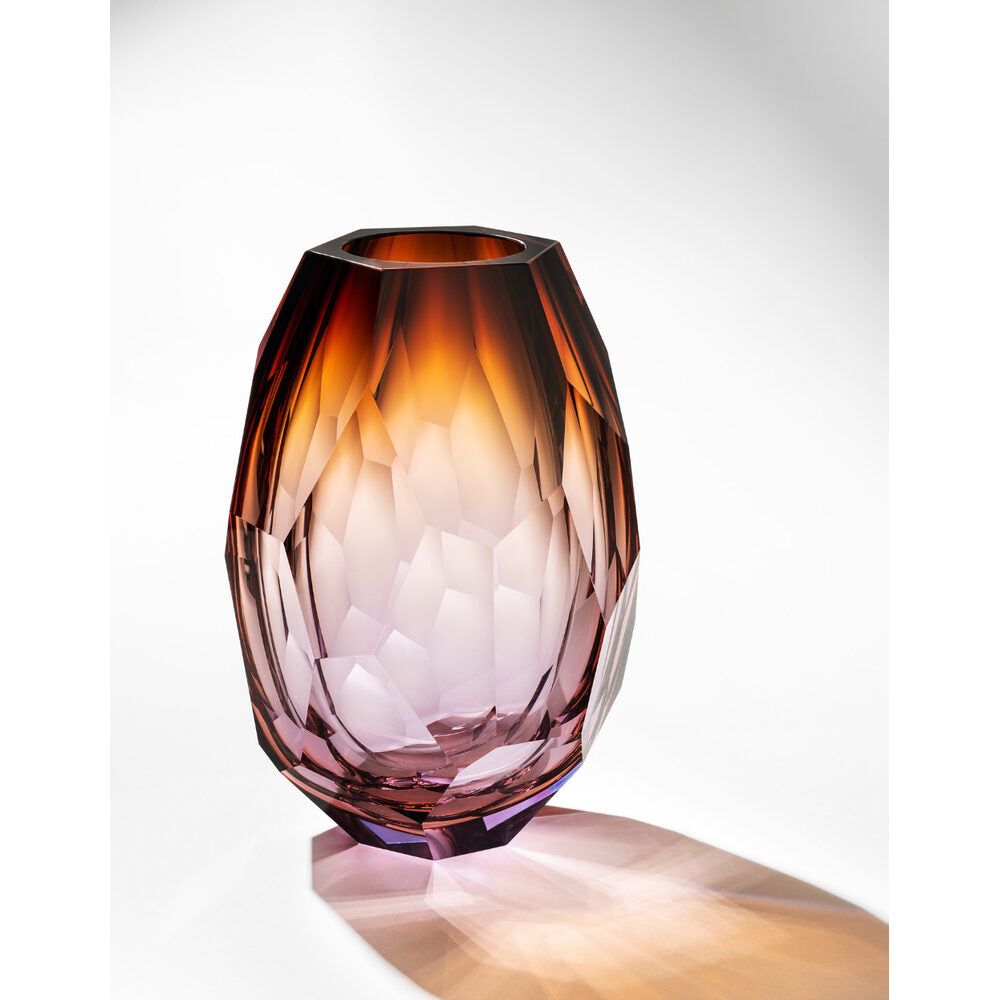 Moser Montagne Vase 21 cm in a styled setting