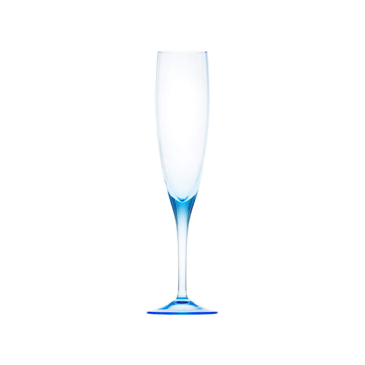 Moser Optic Champagne Glass 200 ml in Aquamarine