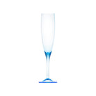 Moser Optic Champagne Glass 200 ml in Aquamarine