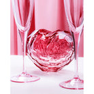 Moser Optic Champagne Glass 200 ml in a styled setting