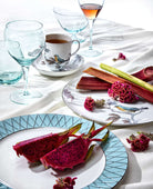Moser Optic Footed Bowl 13 cm in a styled setting