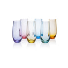 Moser Optic Water Glasses 350 ml, Set of 6 Colors on a white background