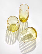 Moser Optic Water Glasses 350 ml, Set of 6 Colors in a styled setting